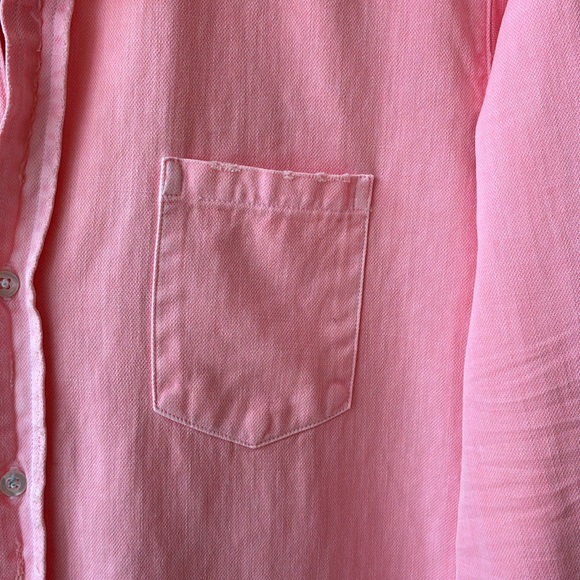 Frank & Eileen Mary Vibrant Pink Watermelon Casual Shirt Dress , XS - Picture 3 of 9